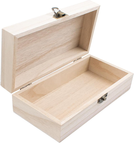 Wood storage box with - with, lid