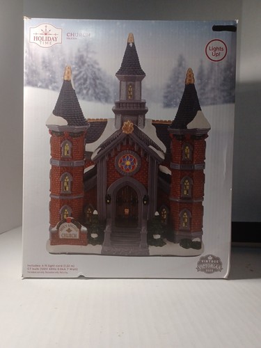 Holiday time church victorian - church,