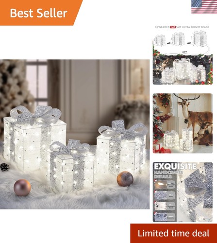 Festive christmas lighted gift - christmas,