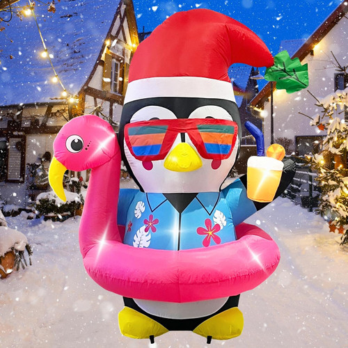 Inflatable penguin christmas - inflatable,